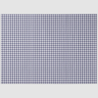 Navy Blue & White Gingham Musterpapier Seidenpapier