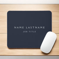 Navy Blue White Modern Elegant Beruflich Classy