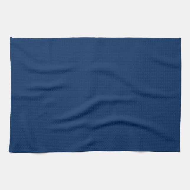 Navy Blue White nautical rope Muster Kitchen Tow Geschirrtuch (Horizontal)