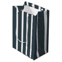 Navy Blue White Stripes Muster