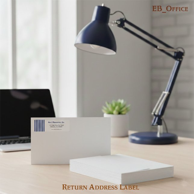 Navy Blue & White Stripes Professional Boutique (Von Creator hochgeladen)