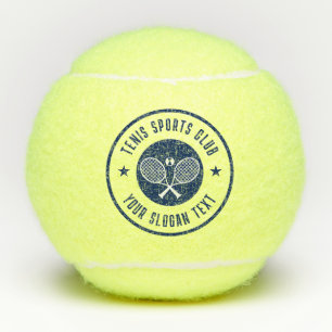 Navy-Blue White Tennis Themenclub Tennisbälle