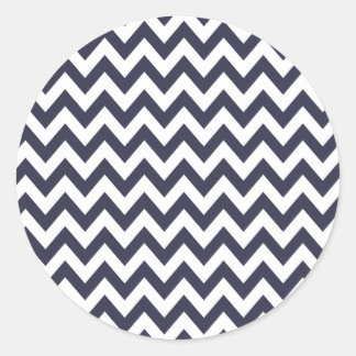 Navy Blue Zickzack Stickers