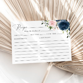 Navy Blume, rosa Blume, Brautparty Rezept