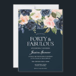 Navy & Blush Blume 40. Geburtstag Party Einladung<br><div class="desc">Navy & Blush Blume 40. Geburtstag Party Einladung Schöne moderne Blume perfekt für alle Jahreszeiten. Frühling,  Sommer,  Herbst oder Winter Siehe Matching Kollektion in Nest und Nest Store Wir haben auch viele andere Einladungen und Sammlungen.</div>