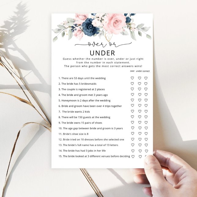 Navy Blush Over oder unter Brautparty (Von Creator hochgeladen)