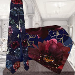 Navy Bordeaux Garden Wedding Krawatte<br><div class="desc">Neck Ties für Tuxedo Royale von Leonbience.</div>