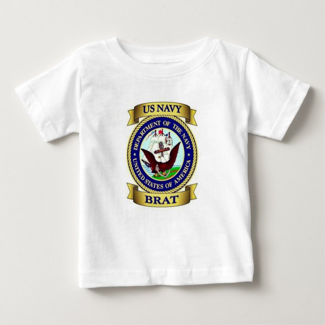 Navy Brat Baby T-shirt (Vorderseite)