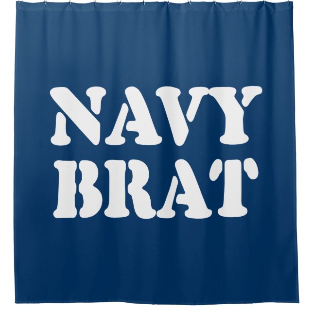 NAVY BRAT DUSCHVORHANG (Vorderseite)