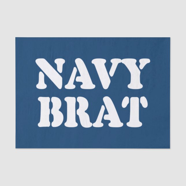 NAVY BRAT SEIDENPAPIER (Vorderseite)