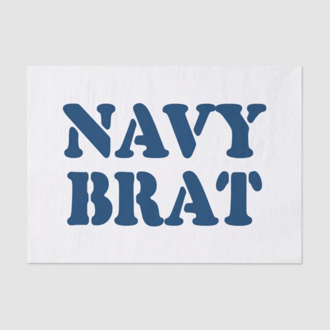 NAVY BRAT SEIDENPAPIER (Vorderseite)