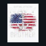 Navy-Bruder der Vereinigten Staaten mit amerikanis Flyer<br><div class="desc">Navy-Bruder der Vereinigten Staaten mit amerikanischem Flag-Geschenk</div>