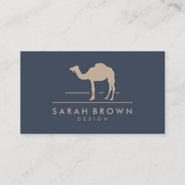 Navy Camel, Desaster Animal Logo Visitenkarte (Vorderseite)
