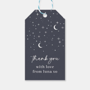 Navy Celestial Vielen Dank Tag Geschenkanhänger