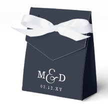 Navy Classic Modern Monogram Wedding