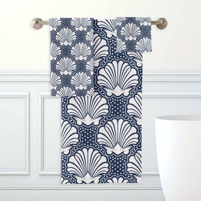 Navy & Coquillage Blanc (Créateur téléchargé)