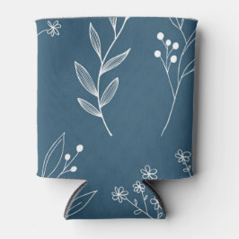 Navy Corner Floral Boho Wedding Dosenkühler