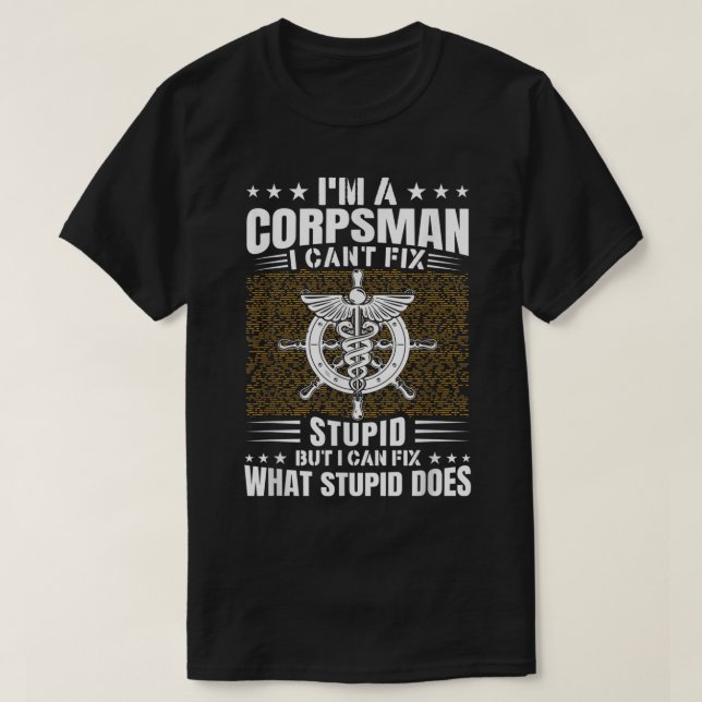 Navy Corpsman Veteran Veterans Day US Navy Corpsma T-Shirt (Design vorne)