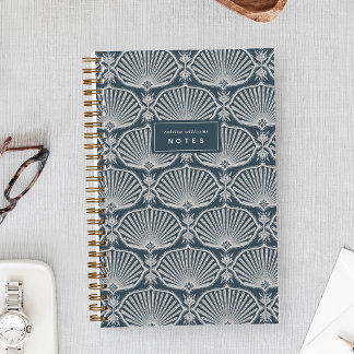 Navy & Creme | Personalisiert für Deco Fans Notizbuch