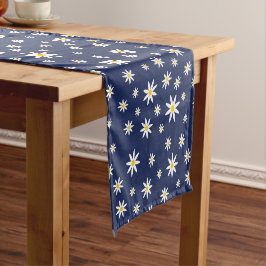 Navy Daisy Table Runner Kurzer Tischläufer