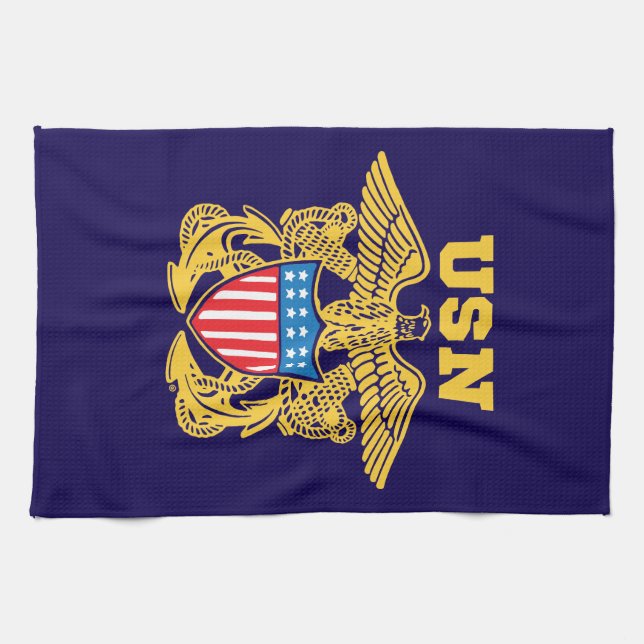 Navy Design Geschirrtuch (Horizontal)