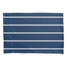 Navy Dunkelblaue Streifen Kopfkissenbezug