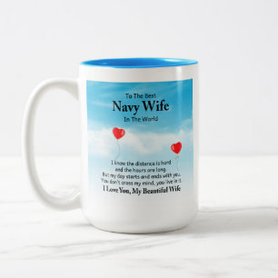 Navy Ehefrau Coffee Tasse