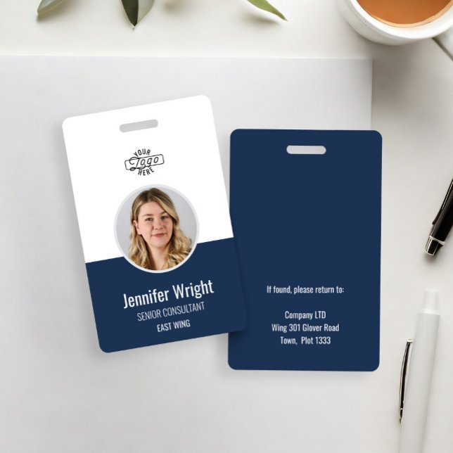 Navy Employee Photo ID Company Badge (Créateur téléchargé)