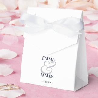 Navy-Epsilon-Hochzeit | Benutzerdefinierte Namen & Geschenkschachtel