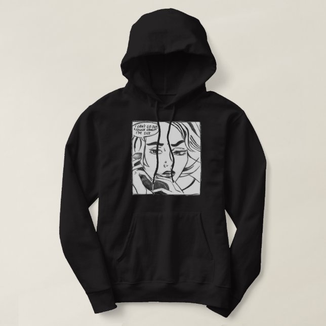 Navy gemein Girls Filmband Schönes Modell Hoodie (Design vorne)