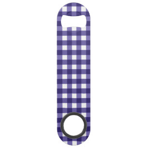 Navy Gingham Speed Flaschenöffner