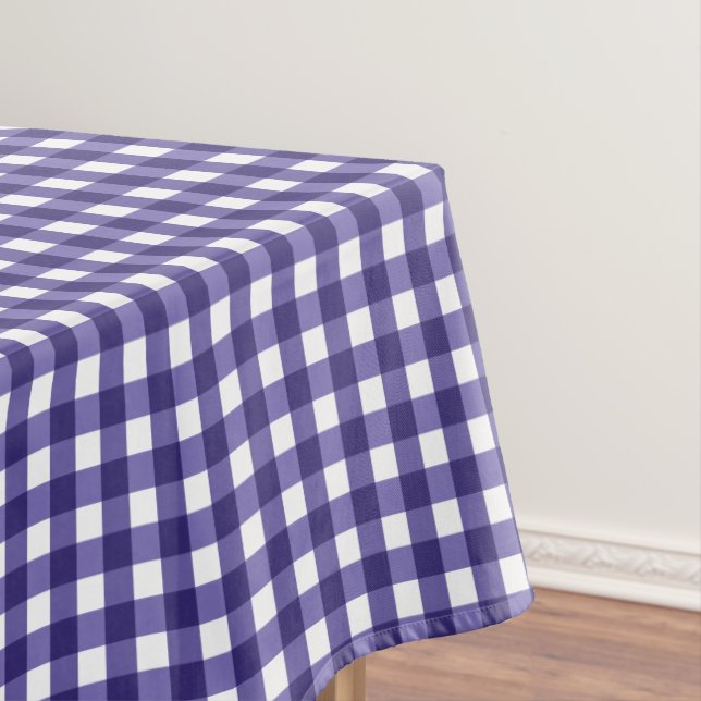Navy Gingham Tischdecke (Beispiel)