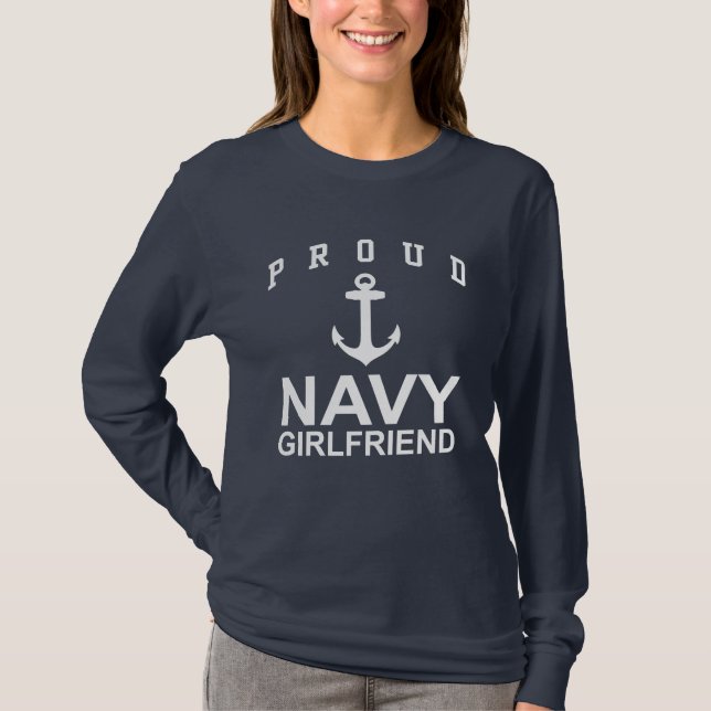 Navy Girlfriend T-Shirt (Vorderseite)