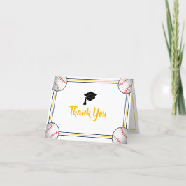 Navy & Gold Abschluss Dankeskarte