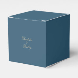 Navy Gold Floral Boho Hochzeit Geschenkschachtel