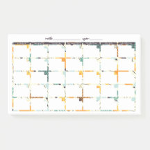 Navy & Gold Floral Post-It Undated Calendar