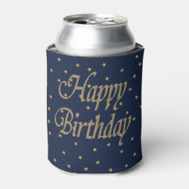 Navy Gold Happy Birthday Dosenkühler