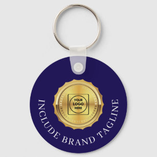 Navy Gold Immobilien-Logo Werbeschlüsselanhänger Schlüsselanhänger