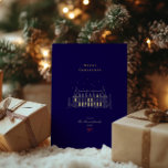 Navy & Gold Stilvolle Frohe Weihnachtsschick Folien Feiertagskarte<br><div class="desc">Das elegante Design und die moderne Farbpalette eignen sich ideal für Freunde,  Familien und Kollegen,  um sich mit Freunden und Freunden zu teilen. Mit dieser zeitlosen Urlaubskarte fügen Sie Ihren saisonalen Wünschen eine unvergessliche Touch hinzu!</div>