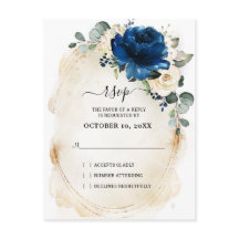 Navy Gold White Champagne Elfenbeinische Rose UAWG