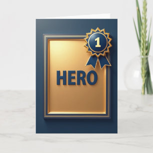 Navy Golden Hero Auszeichnungskarte Karte