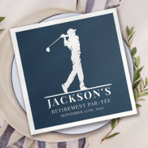 Navy Golf Themed Retirement Par-T