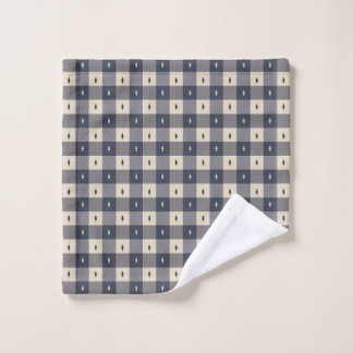 Navy Gray Checkerboard Diamond Pattern