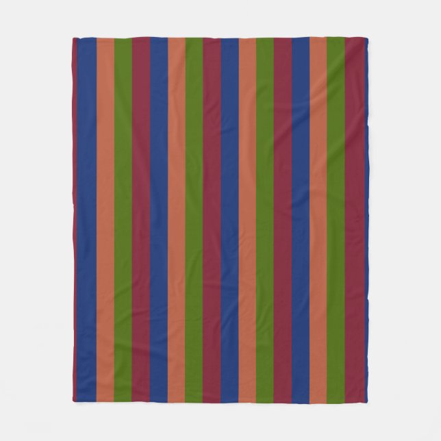 Navy Green Fleece Blanket (Vorderseite)