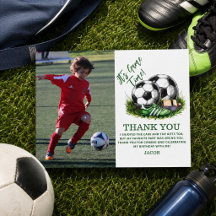 Navy Green Soccer Kids Watercolor Foto
