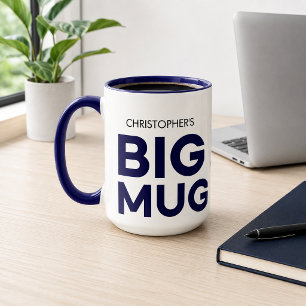 Navy Großer Becher Riesiger Becher Becher mit Tasse