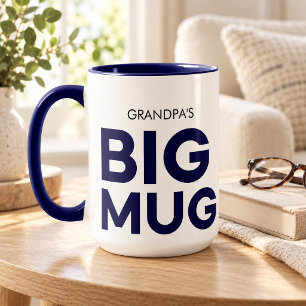 Navy Großer Becher Riesiger Becher Großvaters Tasse