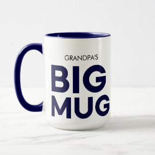 Navy Großer Becher Riesiger Becher Großvaters Tasse
