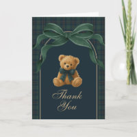 Navy Grün Polo Teddybär Junge Baby Shower Gefaltet