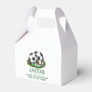 Navy grüne Fußball Kinder Wasserfarbe Geschenkschachtel